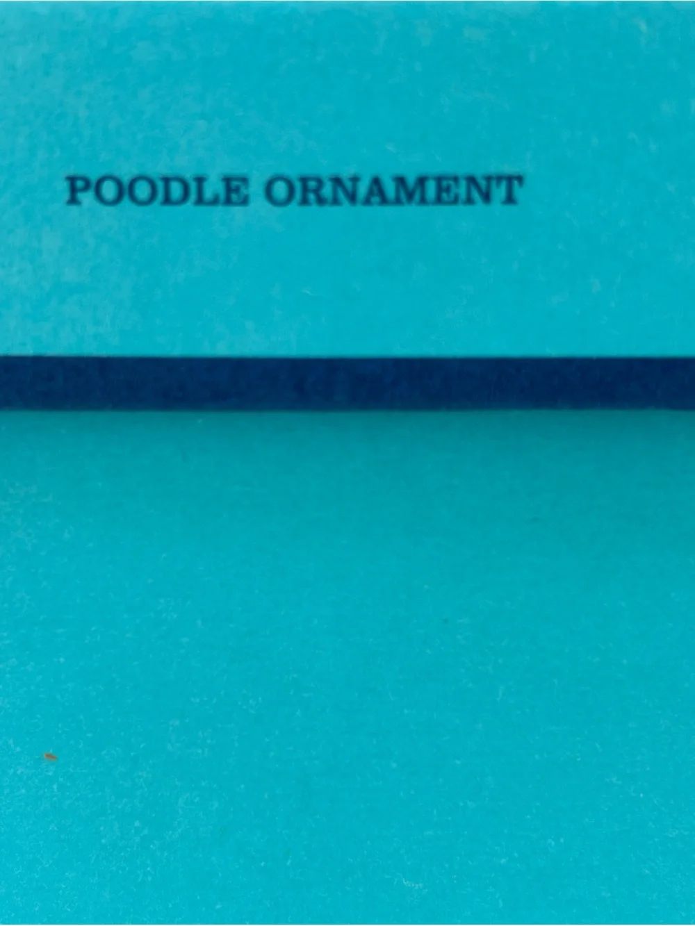 Jonathan Adler Vintage Poodle Ornament in Original Box Porcelain White Matte